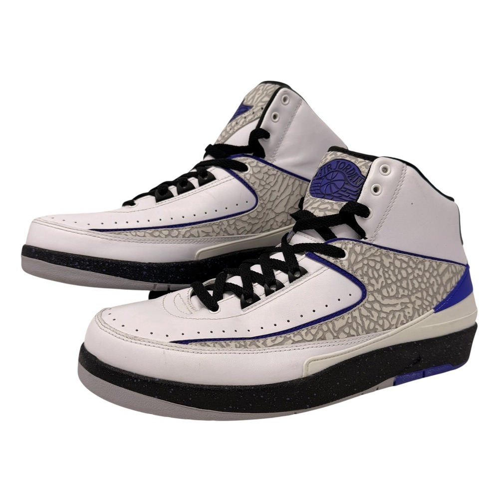 Vintage Air Jordan 2 Retro Concord 385475-153 Men's Size 9.5 White Purple OG